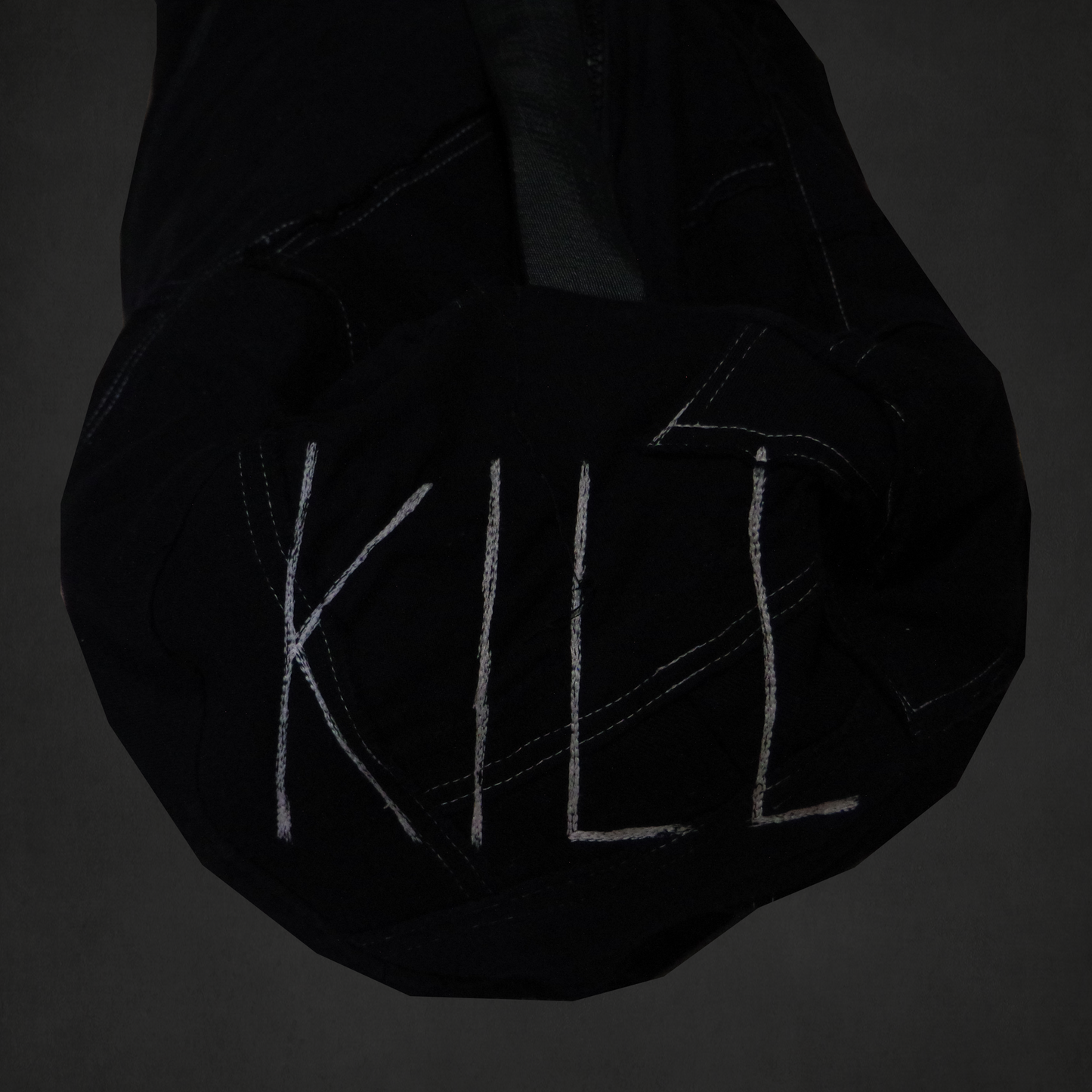 Black Patchwork Duffel Bag