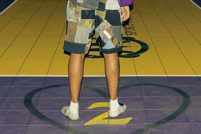 Patchwork Basketball Shorts