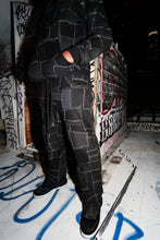 Load image into Gallery viewer, Black patchwork sweatpants