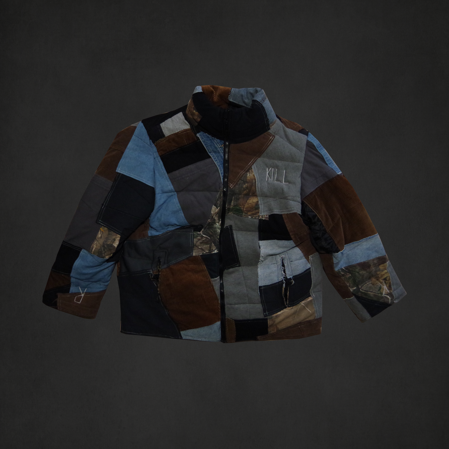 Patchwork Puffer Jacket