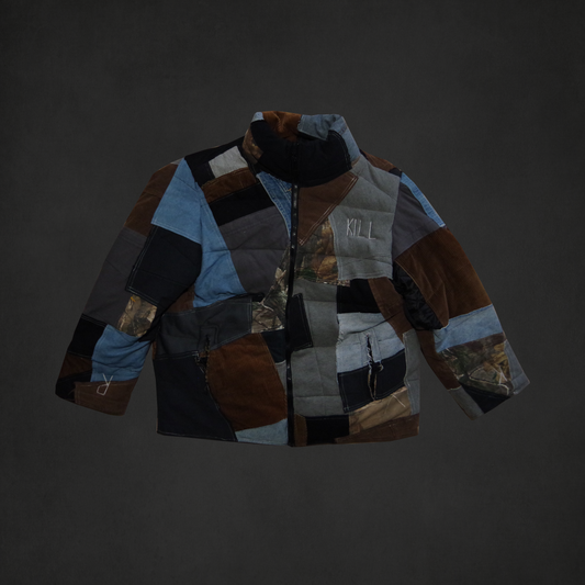 Patchwork Puffer Jacket