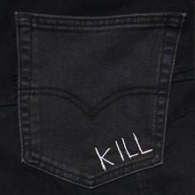 Load image into Gallery viewer, Black paneled pants