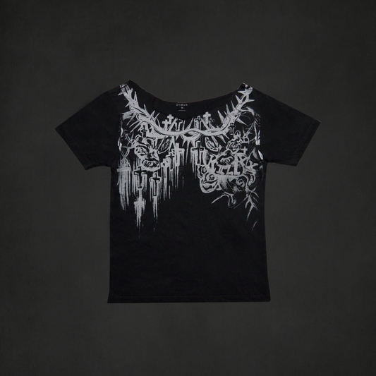In memory cropped shirt