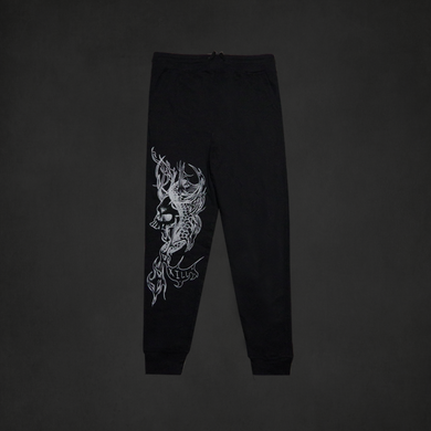 Black kill sigil joggers