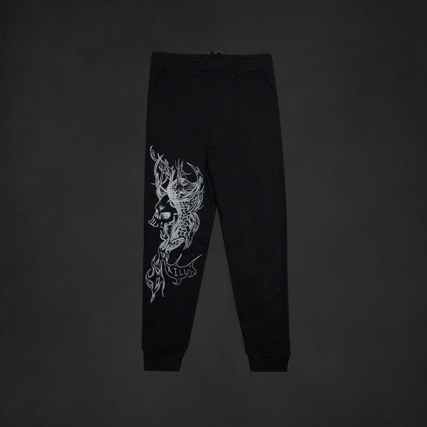 Black kill sigil joggers