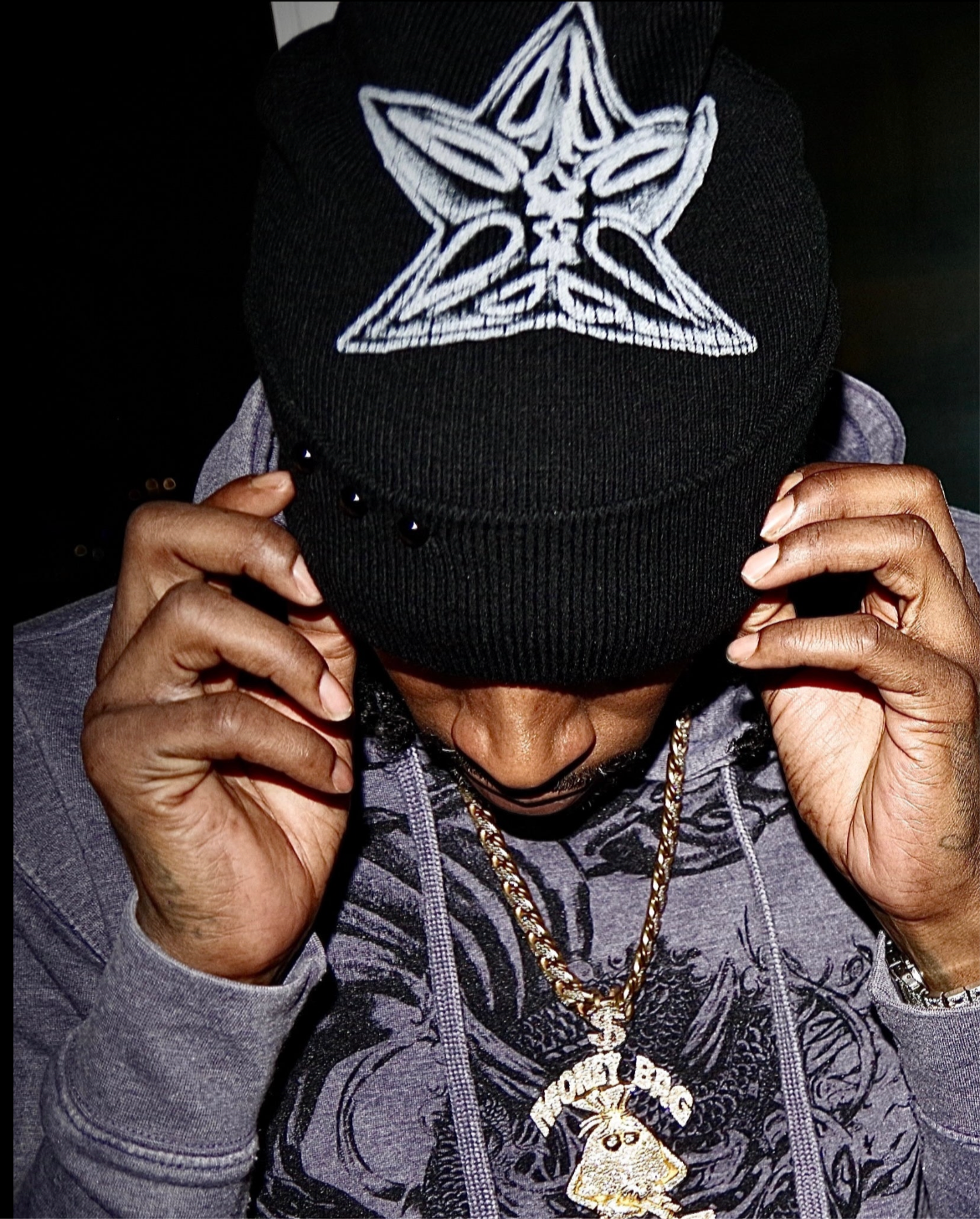 Studded beanie
